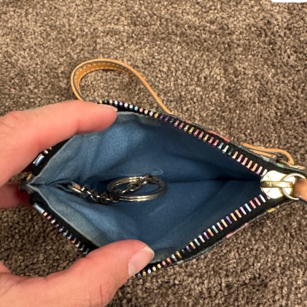 Dooney & Bourke Colorful Logo Wristlet colorful zipper - Picture 4 of 6